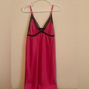 NWT Satin + Lace Chemise Nightgown